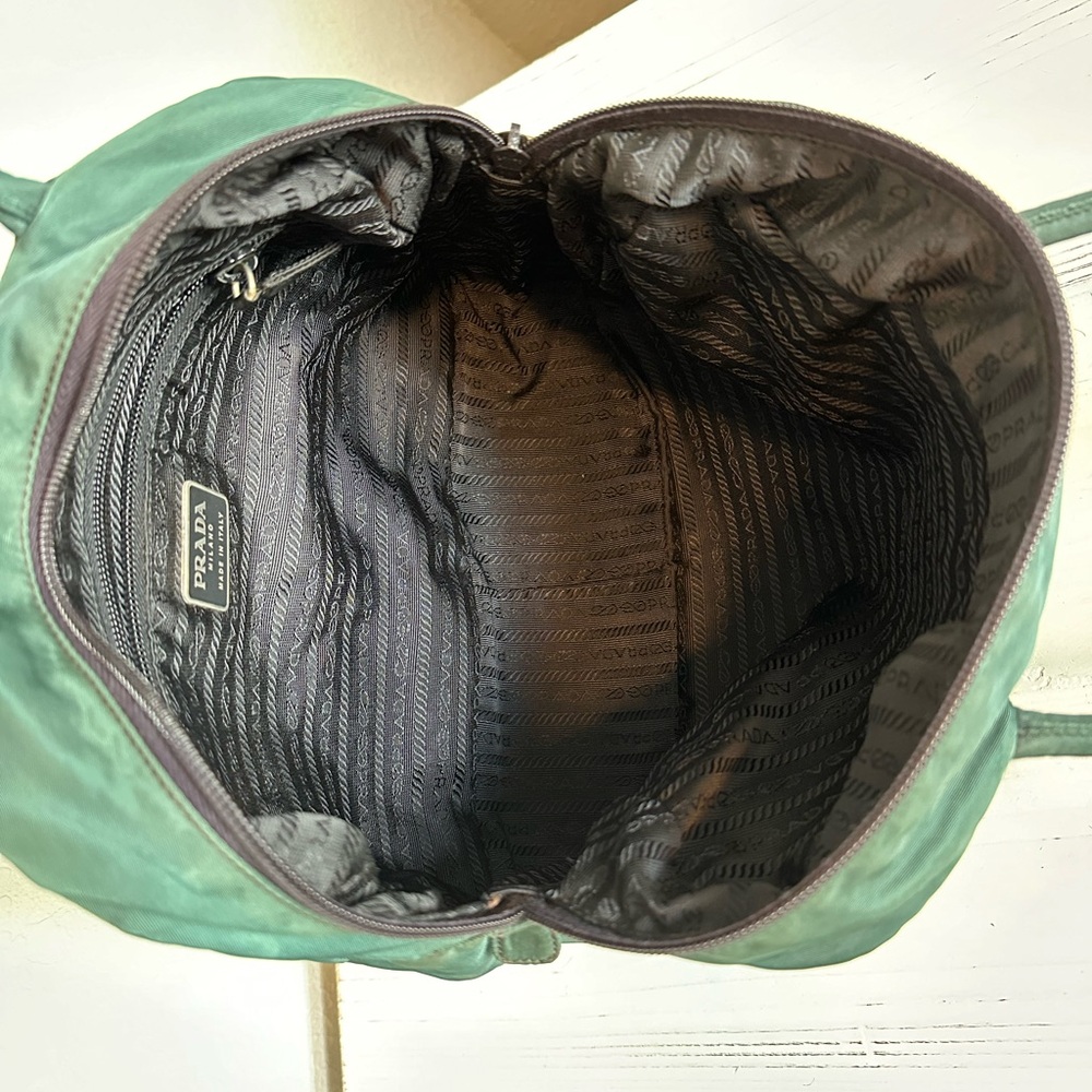 SOLD Prada Nylon Green Tessuto City Tote - Picture 12 of 14